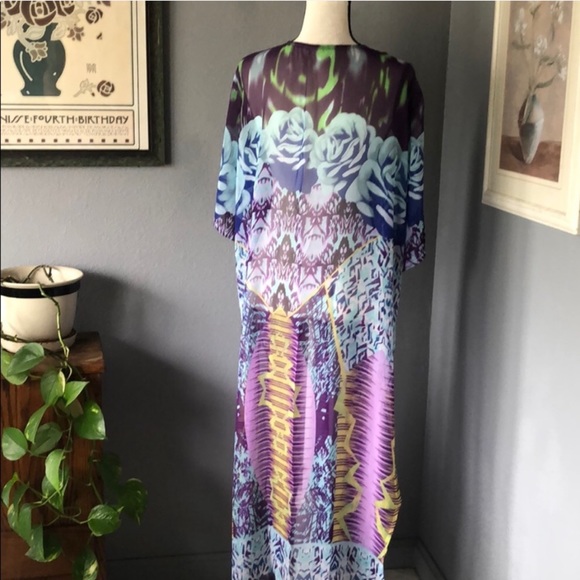 🌟Surfer Rosa Psychedelic Floral Festival Kimono - Picture 7 of 7